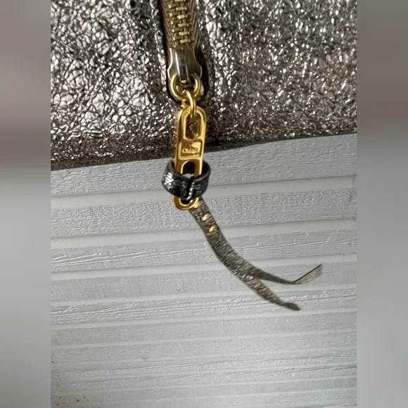 Cholé Flap Cover Metallic Leather Long Wallet-Rare - Picture 3 of 13